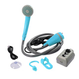 Maxbell Portable Camping Shower Pump Compact 12V for Dog Cleaning Hiking Blue - Aladdin Shoppers