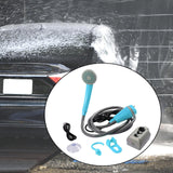 Maxbell Portable Camping Shower Pump Compact 12V for Dog Cleaning Hiking Blue - Aladdin Shoppers