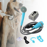 Maxbell Portable Camping Shower Pump Compact 12V for Dog Cleaning Hiking Blue - Aladdin Shoppers