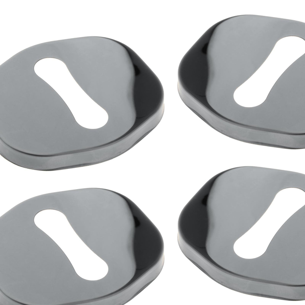 4Pcs Car Door Lock Striker Cover Decor Metal for Byd Yuan Plus Atto 3 Black