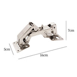 Maxbell 2x180 Degree Hidden Hinges Frameless Cabinet Hinges Easy to Install Door Hinge