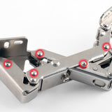 Maxbell 2x180 Degree Hidden Hinges Frameless Cabinet Hinges Easy to Install Door Hinge