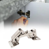 Maxbell 2x180 Degree Hidden Hinges Frameless Cabinet Hinges Easy to Install Door Hinge