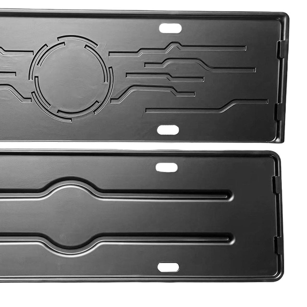 Maxbell 2 Pieces Front Rear License Plate Frame Number Plate Holder for Byd Han Matt Black