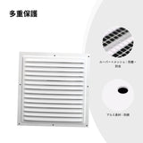 Maxbell 2xAir Vent Cover Aluminum Alloy Air Vent Grille for Campers Wall Bathroom 30cm
