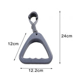Maxbell 2xBus Handle Car Handle Train Hang Ring Sturdy Spare Parts Convenient Assemble Gray