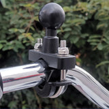 Maxbell 2xMotorcycle Handlebar U Bolt Mount Base Kit for Phone Holder