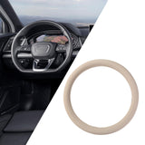 Maxbell 2xCar Steering Wheel Cover Auto Decoration Covers Comfortable Protective Cover Beige