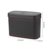 Maxbell Mini Car Trash Can Portable Car Garbage Can for Automotive Home Desktop Black