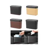 Maxbell Mini Car Trash Can Portable Car Garbage Can for Automotive Home Desktop Black