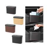 Maxbell Mini Car Trash Can Portable Car Garbage Can for Automotive Home Desktop Black