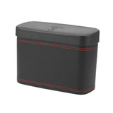 Maxbell Mini Car Trash Can Portable Car Garbage Can for Automotive Home Desktop Black