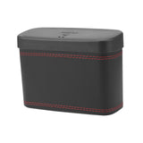 Maxbell Mini Car Trash Can Portable Car Garbage Can for Automotive Home Desktop Black