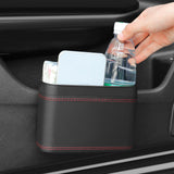 Maxbell Mini Car Trash Can Portable Car Garbage Can for Automotive Home Desktop Black