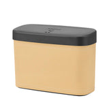Maxbell Mini Car Trash Can Portable Car Garbage Can for Automotive Home Desktop Beige