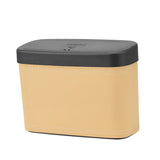 Maxbell Mini Car Trash Can Portable Car Garbage Can for Automotive Home Desktop Beige