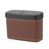 Maxbell Mini Car Trash Can Portable Car Garbage Can for Automotive Home Desktop Brown