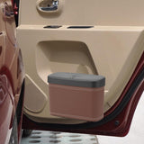 Maxbell Mini Car Trash Can Portable Car Garbage Can for Automotive Home Desktop Brown