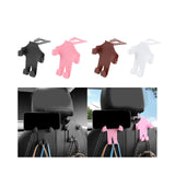 Maxbell Car Seat Headrest Hook Rotatable Car Accessories for Wallet Drink Purse Black