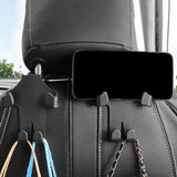 Maxbell Car Seat Headrest Hook Rotatable Car Accessories for Wallet Drink Purse Black