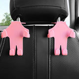 Maxbell Car Seat Headrest Hook Rotatable Car Accessories for Wallet Drink Purse Pink