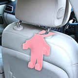 Maxbell Car Seat Headrest Hook Rotatable Car Accessories for Wallet Drink Purse Pink