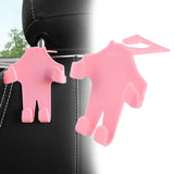 Maxbell Car Seat Headrest Hook Rotatable Car Accessories for Wallet Drink Purse Pink