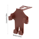 Maxbell Car Seat Headrest Hook Rotatable Car Accessories for Wallet Drink Purse Brown