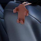 Maxbell Car Seat Headrest Hook Rotatable Car Accessories for Wallet Drink Purse Brown