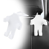 Maxbell Car Seat Headrest Hook Rotatable Car Accessories for Wallet Drink Purse White