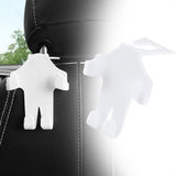 Maxbell Car Seat Headrest Hook Rotatable Car Accessories for Wallet Drink Purse White