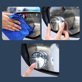 Maxbell Car Blind Spot Mirror Auxiliary Rearview Convex Mirror for Bicycles Car