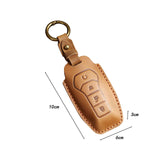 Maxbell Car Key Fob Cover Portable Auto Accessory for Byd Yuan Plus Atto 3 Seal Brown A
