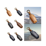 Maxbell Car Key Fob Cover Portable Auto Accessory for Byd Yuan Plus Atto 3 Seal Brown A