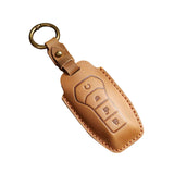 Maxbell Car Key Fob Cover Portable Auto Accessory for Byd Yuan Plus Atto 3 Seal Brown A
