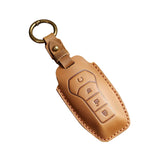 Maxbell Car Key Fob Cover Portable Auto Accessory for Byd Yuan Plus Atto 3 Seal Brown A