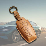 Maxbell Car Key Fob Cover Portable Auto Accessory for Byd Yuan Plus Atto 3 Seal Brown A
