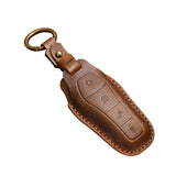 Maxbell Car Key Fob Cover Portable Auto Accessory for Byd Yuan Plus Atto 3 Seal Brown B