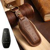 Maxbell Car Key Fob Cover Portable Auto Accessory for Byd Yuan Plus Atto 3 Seal Brown B