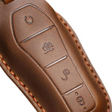 Maxbell Car Key Fob Cover Portable Auto Accessory for Byd Yuan Plus Atto 3 Seal Brown B