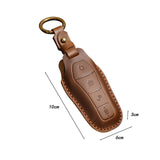 Maxbell Car Key Fob Cover Portable Auto Accessory for Byd Yuan Plus Atto 3 Seal Brown B