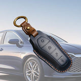 Maxbell Car Key Fob Cover Portable Auto Accessory for Byd Yuan Plus Atto 3 Seal Blue B