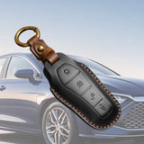 Maxbell Car Key Fob Cover Portable Auto Accessory for Byd Yuan Plus Atto 3 Seal Black B