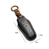 Maxbell Car Key Fob Cover Portable Auto Accessory for Byd Yuan Plus Atto 3 Seal Black B