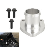 Maxbell Thermostat Housing Durable Replaces for Ford 7.3L 1999-2003 silvery