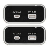 Maxbell RV USB Outlet Panel Automotive Accessories Car Charger for Bus Boat Car AC4.8A