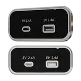 Maxbell RV USB Outlet Panel Automotive Accessories Car Charger for Bus Boat Car AC4.8A