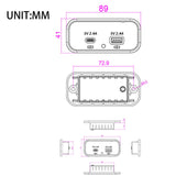 Maxbell RV USB Outlet Panel Automotive Accessories Car Charger for Bus Boat Car AC4.8A