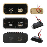 Maxbell RV USB Outlet Panel Automotive Accessories Car Charger for Bus Boat Car QC PD