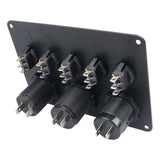 Maxbell 5 Gang Rocker Switch Panel Multifunction for Automotive Yacht Motorboat red light